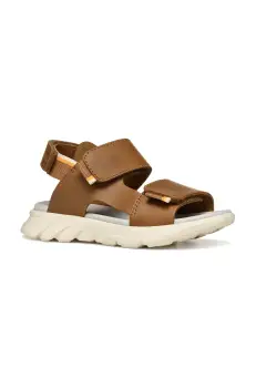 Geox sandale din piele pentru copii AIRADYUM culoarea maro, J55F1B.0009B imagine