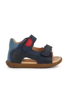 Geox sandale din piele pentru copii SANDAL MACCHIA culoarea albastru marin imagine