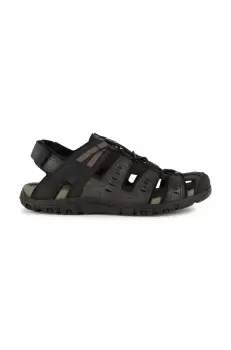 Geox sandale UOMO SANDAL STRADA barbati, culoarea negru, U4524C 000ME C9999 imagine