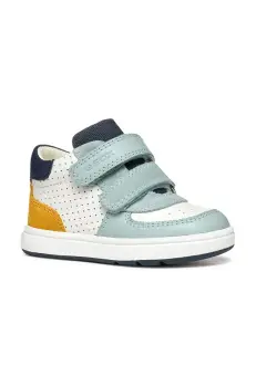 Geox tenisi din piele copii BIGLIA culoarea alb, B554DA.08522 imagine