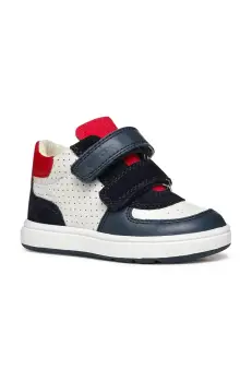 Geox tenisi din piele copii BIGLIA culoarea albastru marin, B554DA.08522 imagine