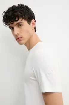 Geox tricou barbati, culoarea alb, uni, M5510K T3245 imagine