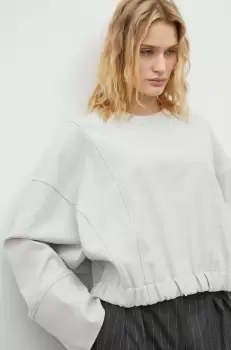 Gestuz bluza femei, culoarea gri, melanj imagine