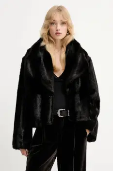 Gestuz geaca culoarea maro, de tranzitie, oversize, 10910611 imagine