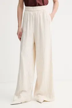 Gestuz pantaloni pentru femei, cu amestec de in imagine