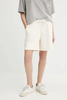 Gestuz pantaloni scurti culoarea alb, uni, high waist, 10910317 imagine