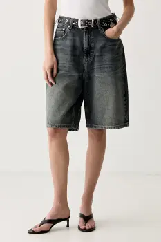 Gestuz pantaloni scurti pentru femei, din denim GZsusara imagine