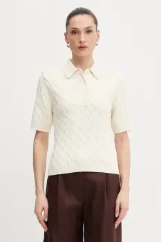 Gestuz pulover cu maneca scurta pentru femei cu vascoza imagine