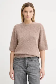 Gestuz pulover de lana culoarea portocaliu, light, 10909996 imagine