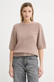 Gestuz pulover de lana culoarea portocaliu, light, 10909996 imagine