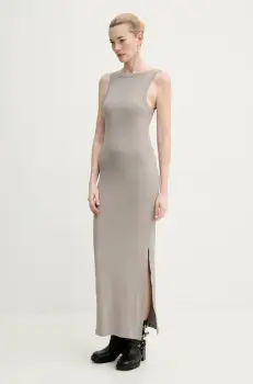 Gestuz rochie culoarea bej, maxi, mulata, 10910069 imagine