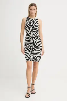 Gestuz rochie culoarea negru, mini, mulata, 10910342 imagine