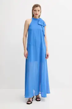 Gestuz rochie culoarea violet, maxi, evazati, 10910220 imagine