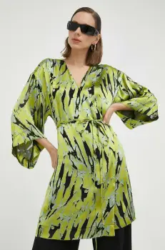 Gestuz rochie din amestec de matase Anna mini, evazata imagine