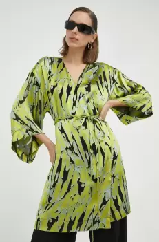 Gestuz rochie din amestec de matase Anna mini, evazati imagine