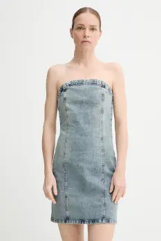 Gestuz rochie din denim mini, dreapta, 10910470 imagine