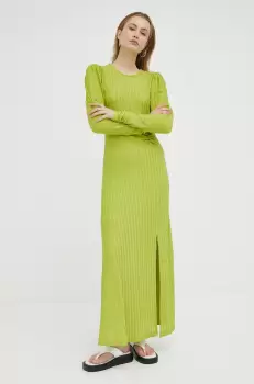 Gestuz rochie Olava culoarea verde, maxi, evazati imagine