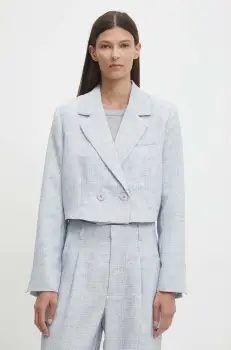 Gestuz sacou cu doua randuri de nasturi, neted, 10909201 imagine