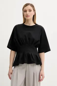 Gestuz tricou culoarea negru, 10910147 imagine