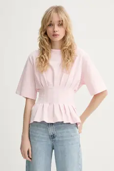 Gestuz tricou damski din bumbac cu elastan imagine