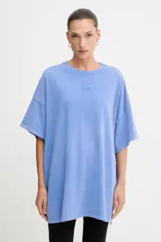 Gestuz tricou din bumbac culoarea bej, 10909249 imagine