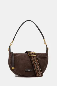 Gianni Chiarini geanta de mana din piele intoarsa AISHA culoarea maro, BS.12050.CM imagine