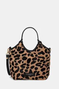Gianni Chiarini geanta de mana din piele intoarsa DUA culoarea maro, BS.11108.CAV.PL imagine