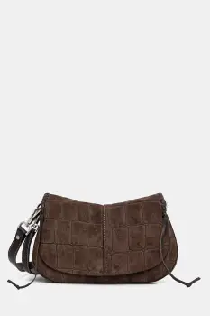 Gianni Chiarini geanta de mana din piele intoarsa HELENA ROUND culoarea maro, BS.11878.CMCOCCO imagine