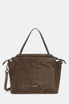 Gianni Chiarini geanta de mana din piele intoarsa JANIS culoarea maro, BS.11246.CM imagine