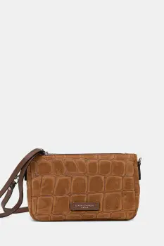 Gianni Chiarini geanta de mana din piele intoarsa NORA POUCH culoarea maro, BS.10224.CM imagine