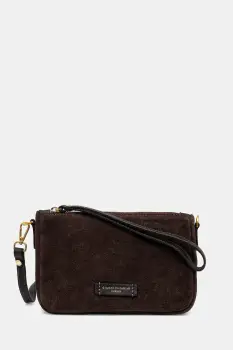 Gianni Chiarini geanta de mana din piele intoarsa NORA POUCH culoarea maro, BS.10224.CM imagine