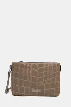 Gianni Chiarini geanta de mana din piele intoarsa NORA POUCH culoarea maro, BS 10225 CM-PL imagine