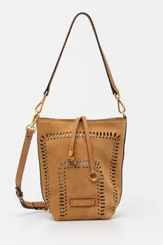 Gianni Chiarini geanta de mana din piele intoarsa VANESSA culoarea maro, BS.11395.CMLSR imagine