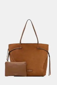 Gianni Chiarini geanta de mana din piele intoarsa VIOLETTE imagine