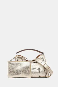 Gianni Chiarini geanta de piele AURORA culoarea auriu, BS.11535.RNGDBLSR imagine