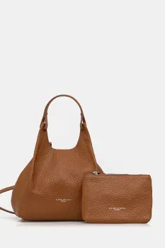 Gianni Chiarini geanta de piele DUA culoarea argintiu, BS 9719 RNGDBL imagine