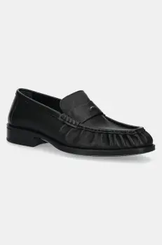 Giuseppe Zanotti mocasini de piele Sorrento barbati, culoarea negru, IU40001.011 imagine
