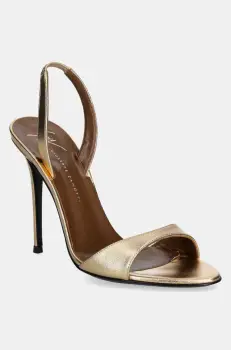 Giuseppe Zanotti pantofi cu toc Clandestino culoarea auriu, E500000.001 imagine