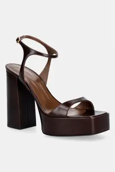 Giuseppe Zanotti sandale cu toc piele Biarritz imagine