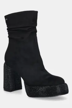 GOE botine culoarea negru, cu toc drept, SS2N4202 BLACK imagine