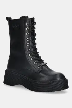 GOE cizme de piele culoarea negru, cu platforma, SS2N4130 BLACK imagine