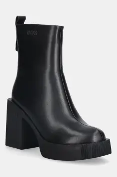 GOE cizme de piele culoarea negru, cu toc drept, SS2N4151 BLACK imagine