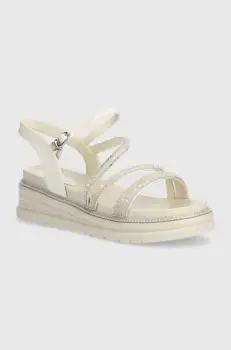 GOE sandale femei, culoarea bej, cu platforma, NN2N4253 imagine