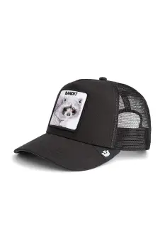 Goorin Bros sapca de baseball din amestec de bumbac Bandit Trucker culoarea negru, 101-2453 imagine