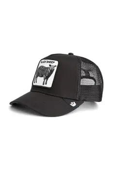 Goorin Bros sapca de baseball din amestec de bumbac Black Sheep Trucker culoarea negru, 101-2457 imagine