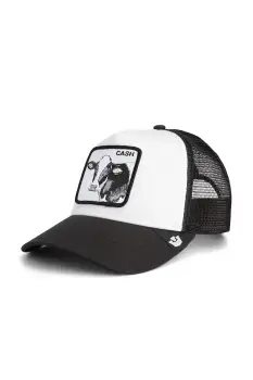 Goorin Bros sapca de baseball din amestec de bumbac Cash Cow Trucker culoarea alb, 101-2584 imagine