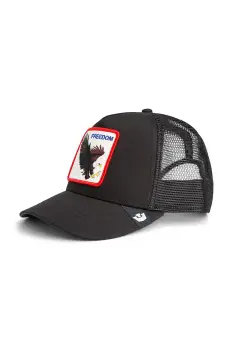 Goorin Bros sapca de baseball din amestec de bumbac Freedom Eagle Trucker culoarea negru, 101-2541 imagine