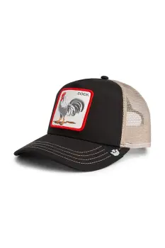 Goorin Bros sapca de baseball din amestec de bumbac Rooster Trucker culoarea negru, 101-2458 imagine