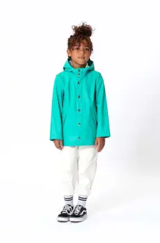 Gosoaky geaca de ploaie copii ELEPHANT MAN culoarea turcoaz imagine