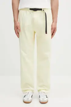Gramicci pantaloni de bumbac Gramicci Pant culoarea gri, drept imagine